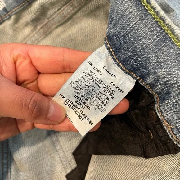 Wrangler Retro - Blue Slim Straight Leg Jeans Classic Style, 32 Waist 34 Length - Picture 5 of 5